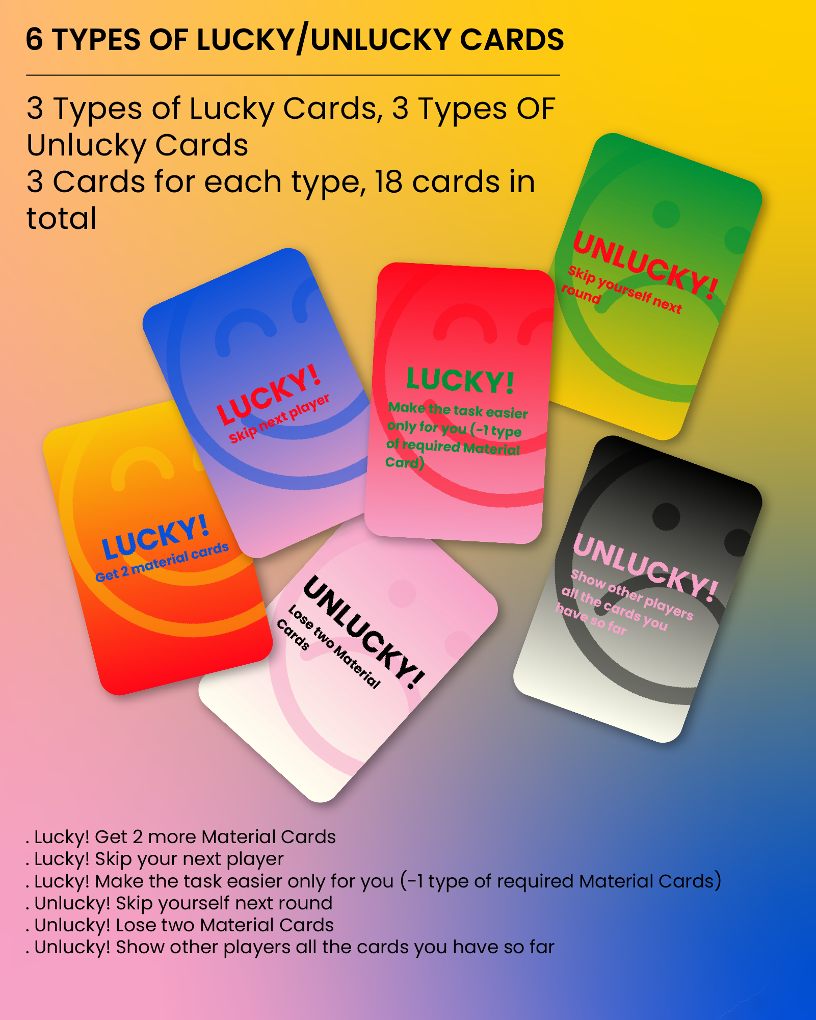 lucky-unlucky card